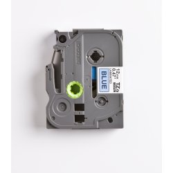 Brother TZe Tape - 12mm x 8m, Bl� (sort skrift)