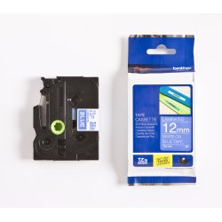 Brother TZe Tape - 12mm x 8m, Bl� (hvid skrift)