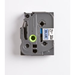 Brother TZe Tape - 18mm x 8m, Bl� (sort skrift)