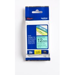 Brother TZe Tape - 12mm x 8m, Gr�n (sort skrift)