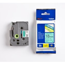 Brother TZe Tape - 18mm x 8m, Gr�n (sort skrift)