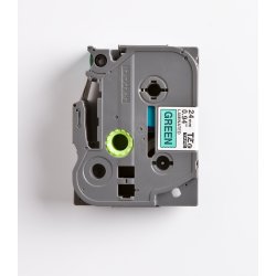 Brother TZe Tape - 24mm x 8m, Gr�n (sort skrift)