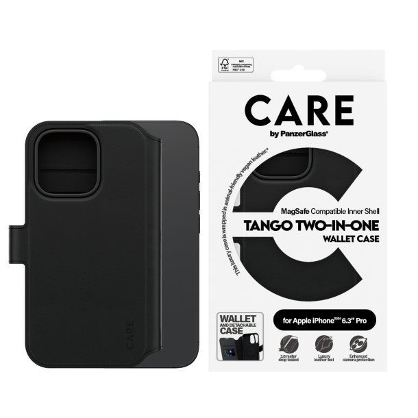 CARE iPhone 16 Pro Case Tango Two-in-One Wallet Case