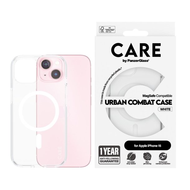 CARE iPhone 15 Flagship Case Transparent Urban W MagSafe
