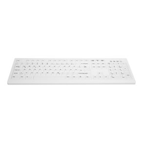 CHERRY Wireless Hygiene Desktop Keyboard Sealed USB Whit