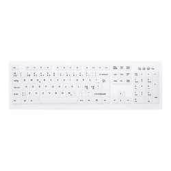 CHERRY Wireless Hygiene Desktop Keyboard Sealed USB Whit