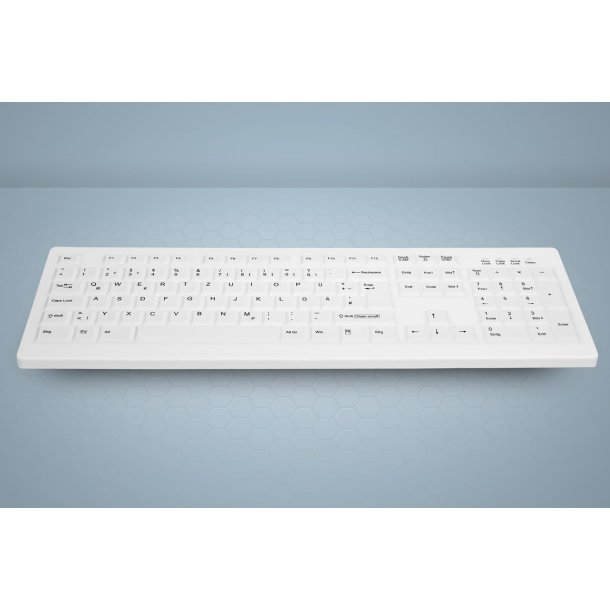 CHERRY Hygiene Desktop Keyboard Sealed USB, White