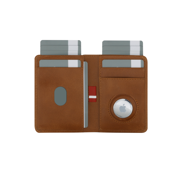 Billund Airtag Slim wallet, Tan