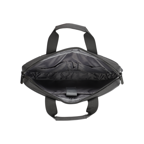 14'' Briefcase Santa Monica - Recycled, Black