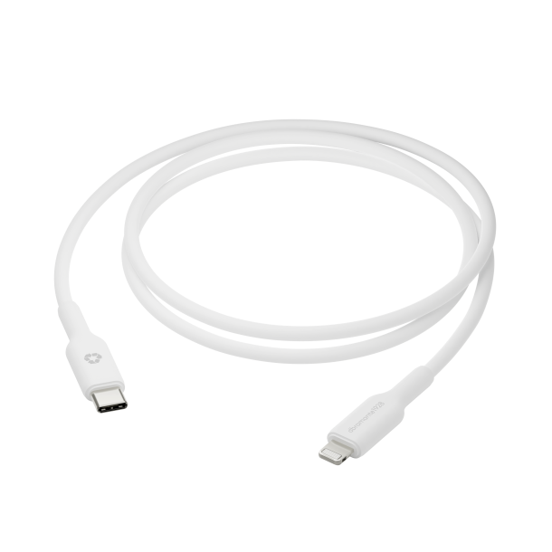 Re-charge - Cable 1m USB-C to Lightning, White