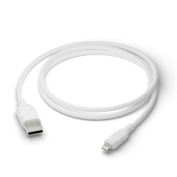 Cable - USB-A to MFI Lightning - TPE, White (1.2m)