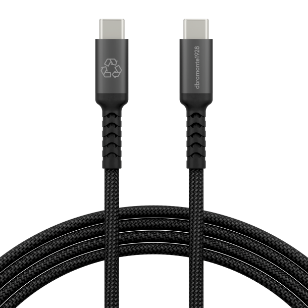 DBRAMANTE re-charge IT Cable BRD 2m USB-C/USB-C 100W Black
