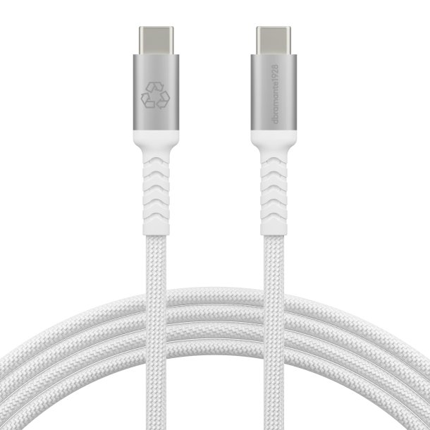 DBRAMANTE re-charge IT Cable BRD 2m USB-C/USB-C 100W White