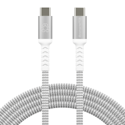 Bulk - Braided Cable 2.5m USB-C/USB-C 100W - Grey