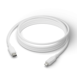 Cable - USB-C to MFI Lightning - TPE, White (2.5m)