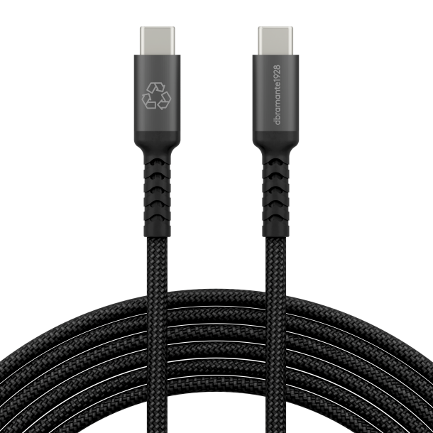 DBRAMANTE re-charge IT Cable BRD 3m USB-C/USB-C 100W Black