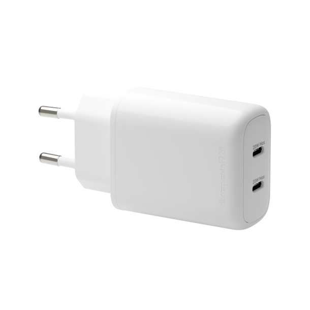 Re-charge Pro - EU Wall Charger 2x USB-C 20W - W