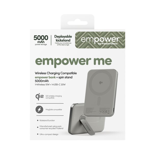 EMPOWER empower Bank w. Spin Stand | 5000mAh | Titanium