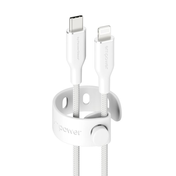 EMPOWER Racing 60W USB-C to Lightning Cable 1.2M SilverWhite