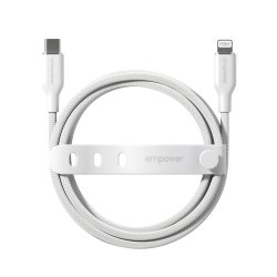 EMPOWER Racing 60W USB-C to Lightning Cable 1.2M SilverWhite
