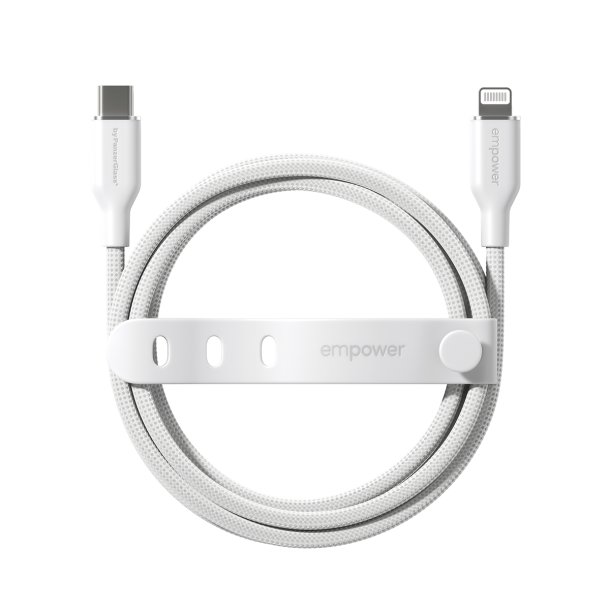 EMPOWER Racing 60W USB-C to Lightning Cable 1.2M SilverWhite