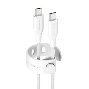 EMPOWER Racing 60W USB-C to USB-C Cable 1.2M Silver White