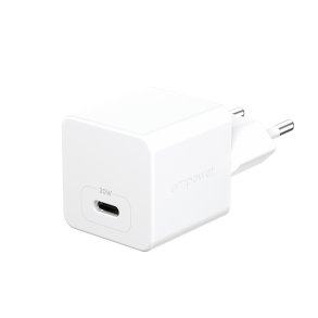 EMPOWER Turbo 30W Charger Single USB-C EU, Silver White