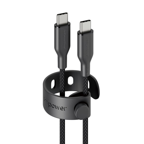 EMPOWER Racing 240W USB-C to USB-C Cable 1.2M, Space Black