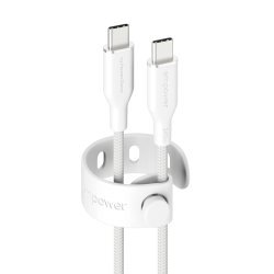 EMPOWER Racing 240W USB-C to USB-C Cable 1.2M, Silver White