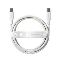 EMPOWER Racing 240W USB-C to USB-C Cable 1.2M, Silver White