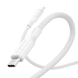EMPOWER Racing 240W USB-C to USB-C Cable 1.2M, Silver White