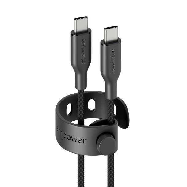 EMPOWER Racing 60W USB-C to USB-C Cable 2M, Space Black