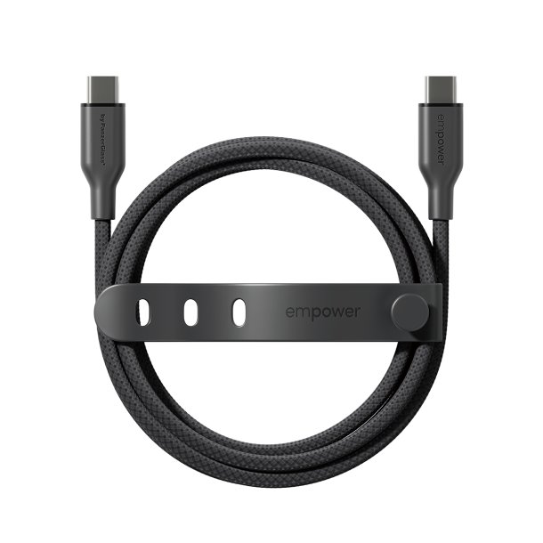 EMPOWER Racing 60W USB-C to USB-C Cable 2M, Space Black