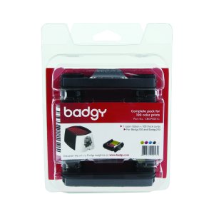 Badgy consumables pack for 100 color prints incl. cards