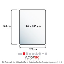 Ultimat Prof. stoleunderlag PC 116x183 h�rdt gulv