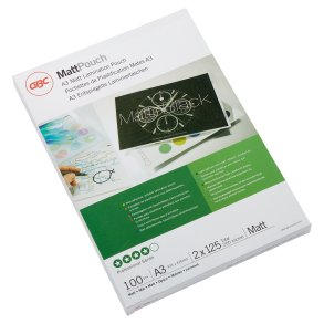 GBC Lamineringslomme mat 125my A3 (100)