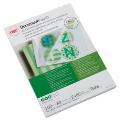 GBC Lamineringslomme 80my A3 (100)