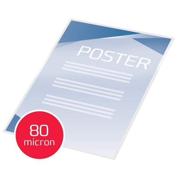 GBC Lamineringslomme 80my A3 (100)