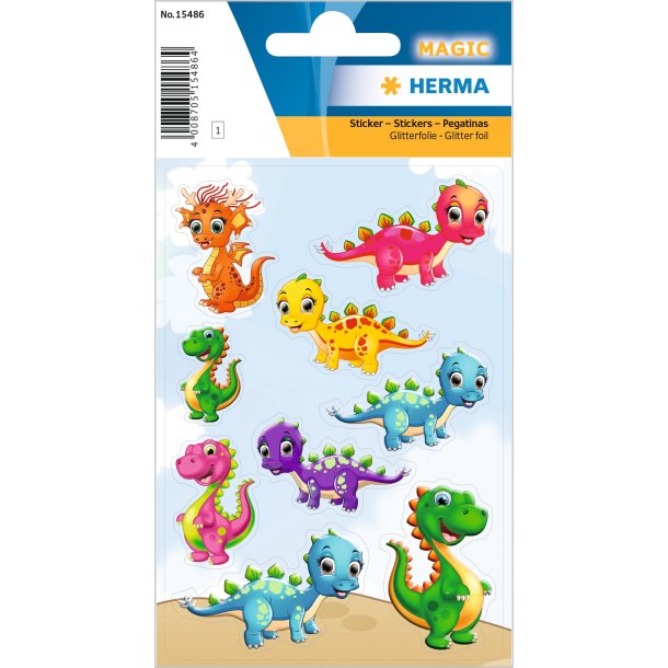 Herma stickers Magic baby dinos foil (1)