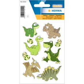 Herma stickers Magic dino brn foil (1)