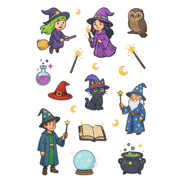 Herma stickers Magic hekse og troldm�nd (1)