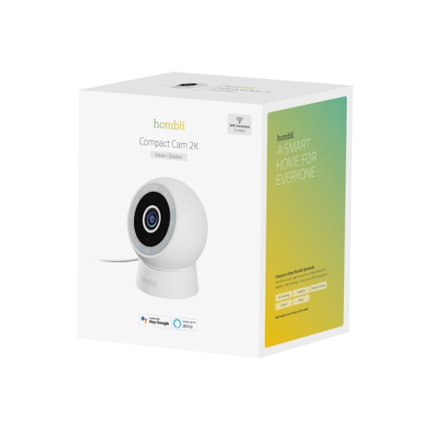 Hombli Smart Outdoor/indoor Compact Cam, White