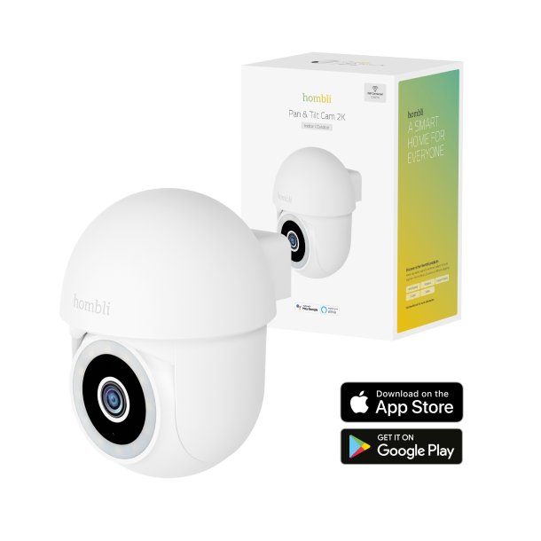 Smart Pan &amp; Tilt Cam (indoor/outdoor), White