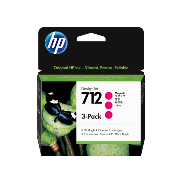 HP 712 29ml&nbsp;Magenta DesignJet Ink Cartridge (3)