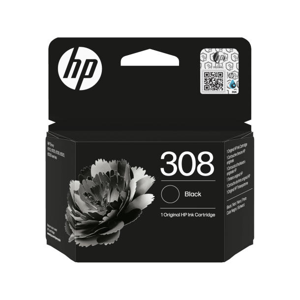 HP 308 Black Original Ink Cartridge