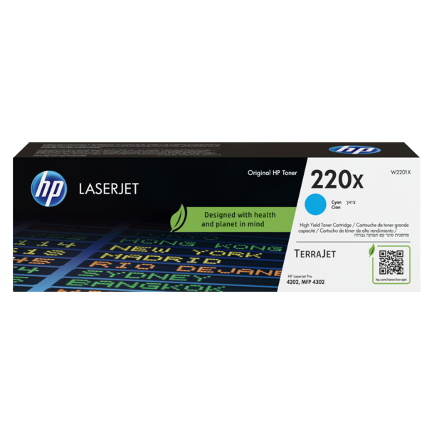 220X Cyan Original LaserJet Toner Cartridge