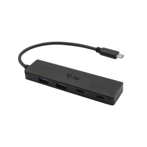 USB-C hub 2xUSB-C 2xUSB-A 3.0 metal 19cm cable passive