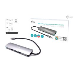 USB-C trav dock HDMI 3xUSB-A 1xUSB-C PD 100W GLAN SD