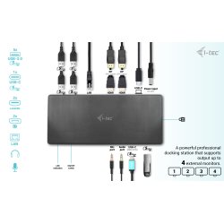 USB-C quattro dock 2xDP 2xHDMI 1xUSB-C 5xUSB-A GLAN 85W PD