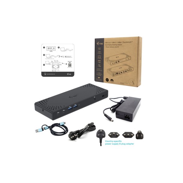 Univ dual dock 2xDP 2xHDMI 4xUSB-A 2xUSB-C GLAN 100W PD